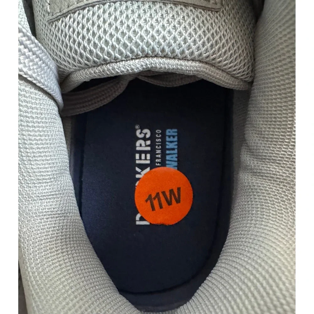 NWT Dockers Mens 11W Gray Comfort Flex Walker Shoes Shock Absorbant‎ Insole